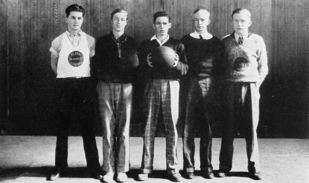 1937年李壁畫男孩籃球
